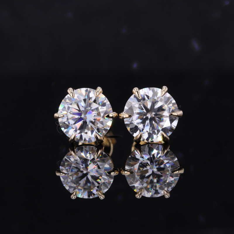 18k branco/amarelo/ouro rosa-6,5 mm 1,0 ct