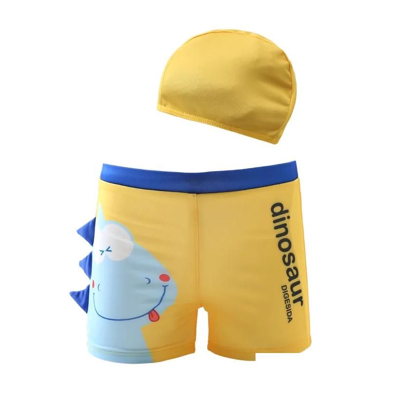 Color4-Swim Trunks With Caps
