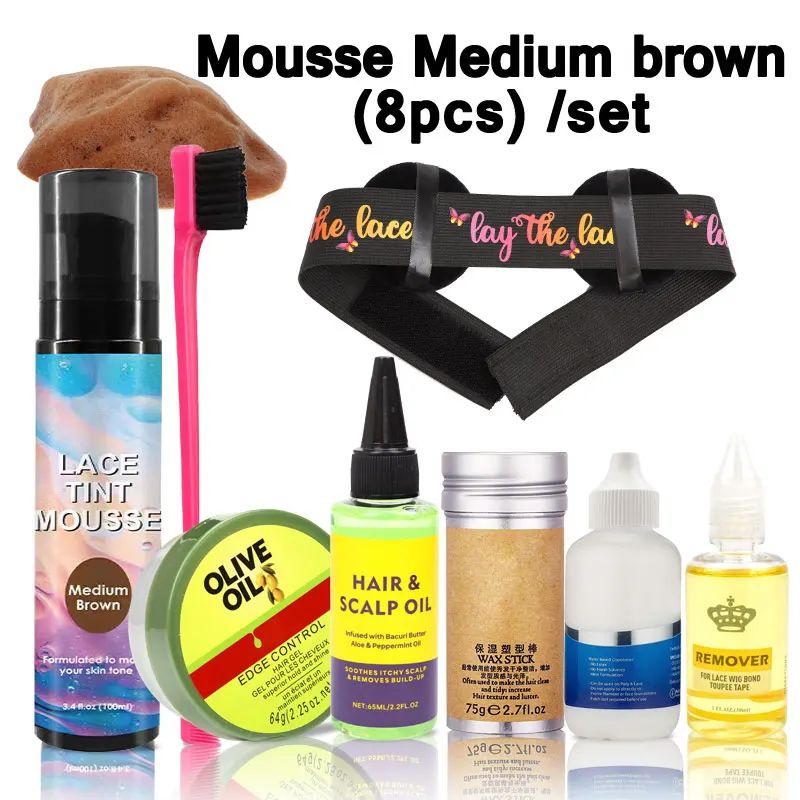 Kleur: moussemediubrown8pcs