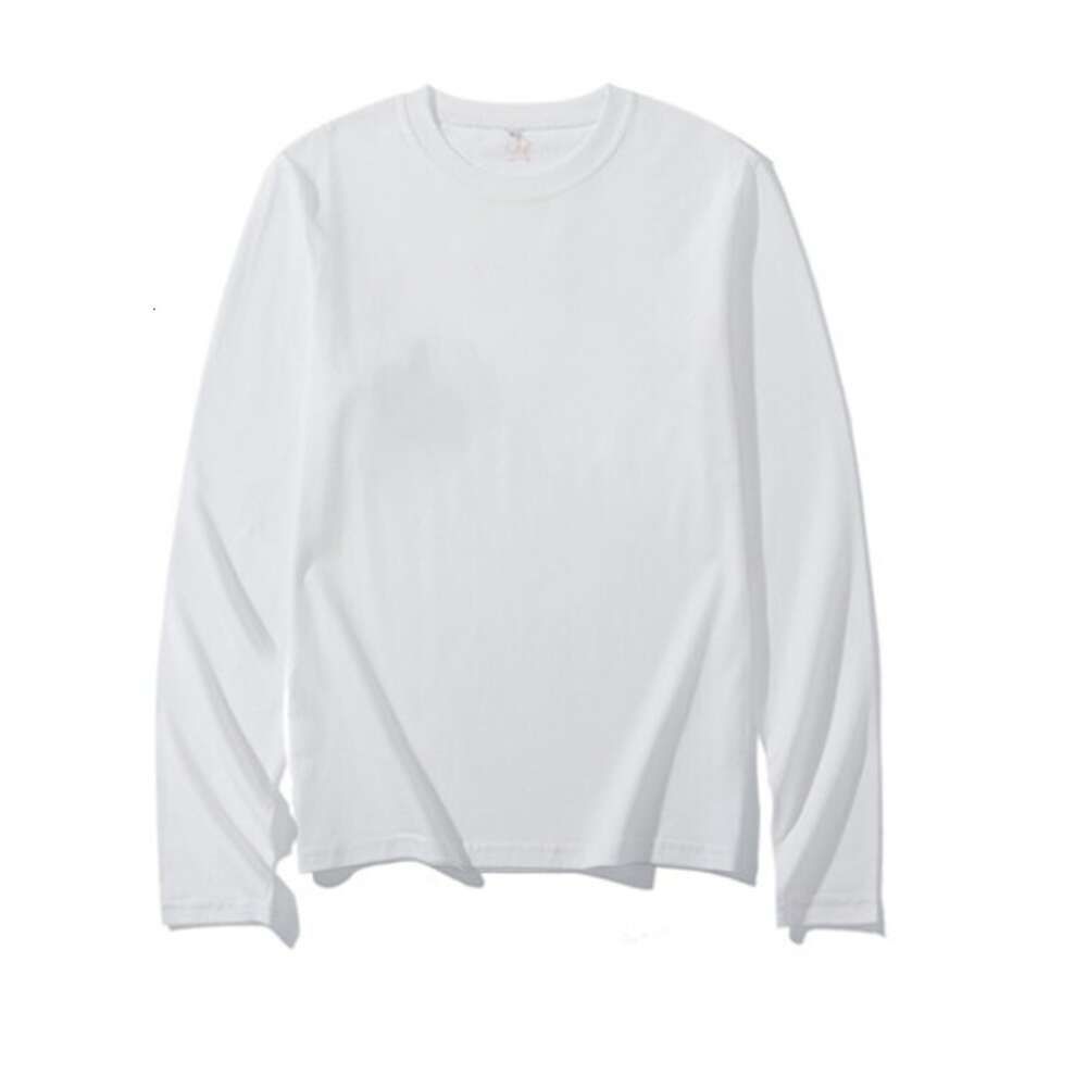 【 bao 】 Long sleeved T-shirt white solid