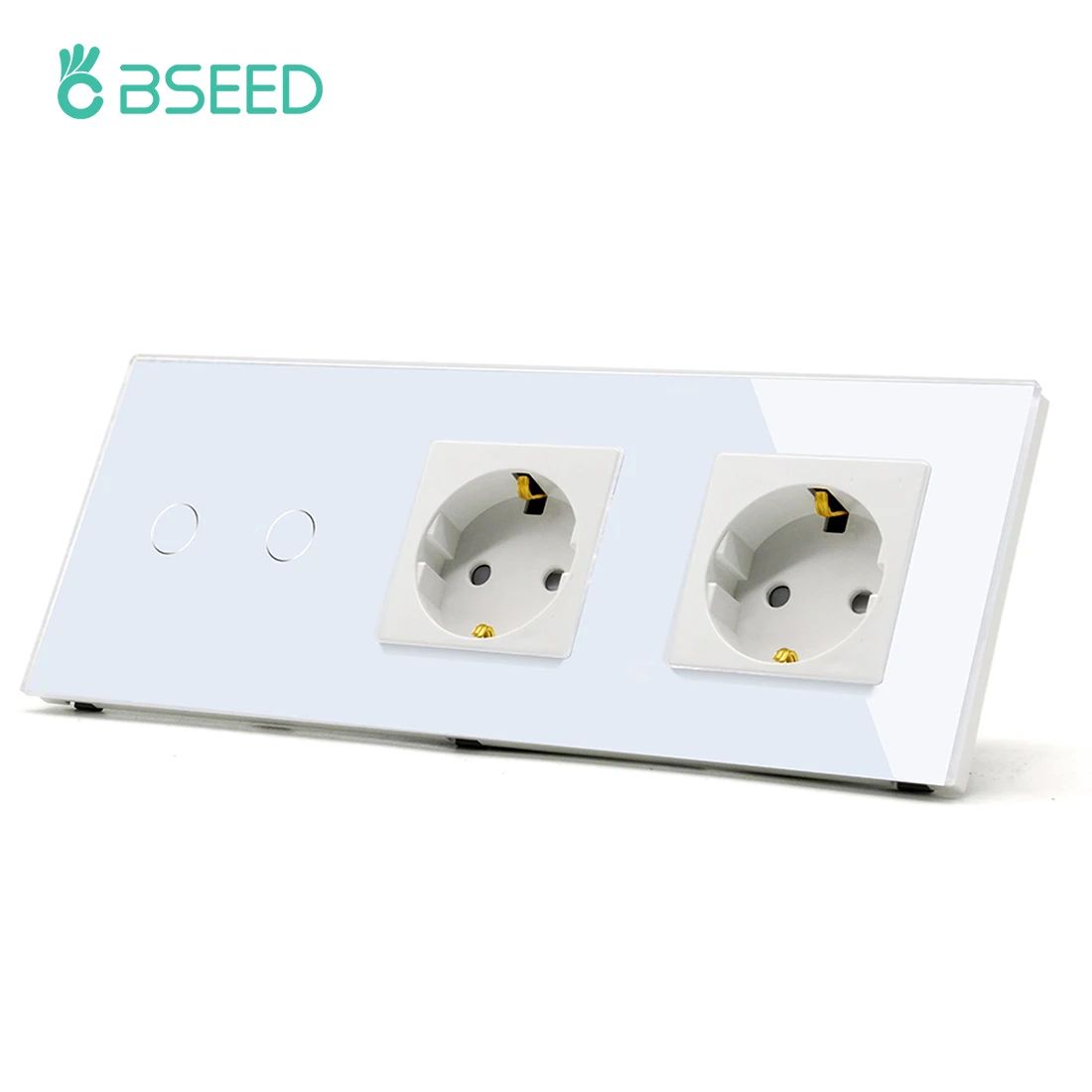 2Gang Two Sockets-White