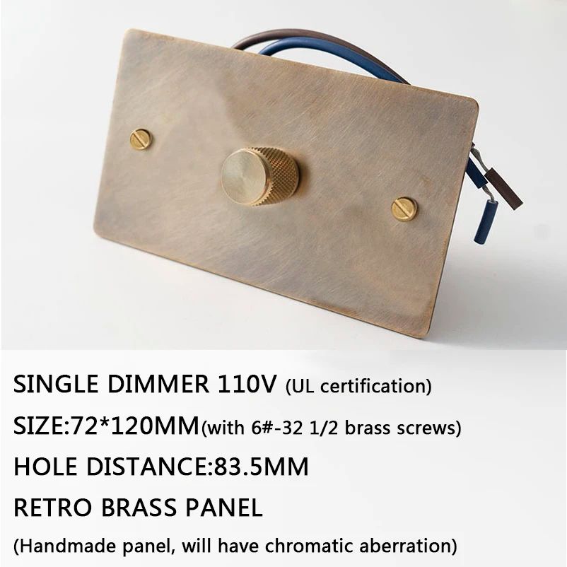 Single Dimmer 110V-110V-US-Norm
