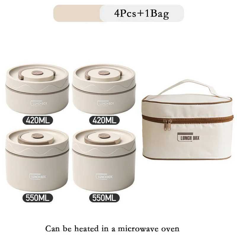 4 Pieces, 1 Bag, Beige Color