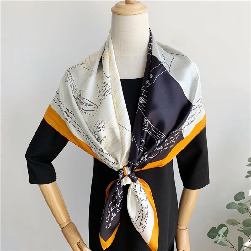 110cm Silk Scarf 9