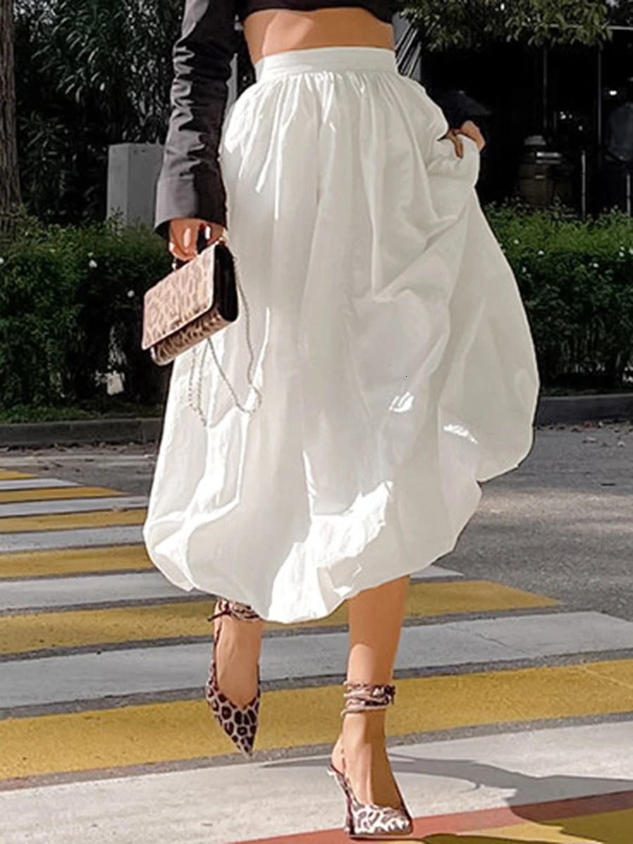 White Long Skirt