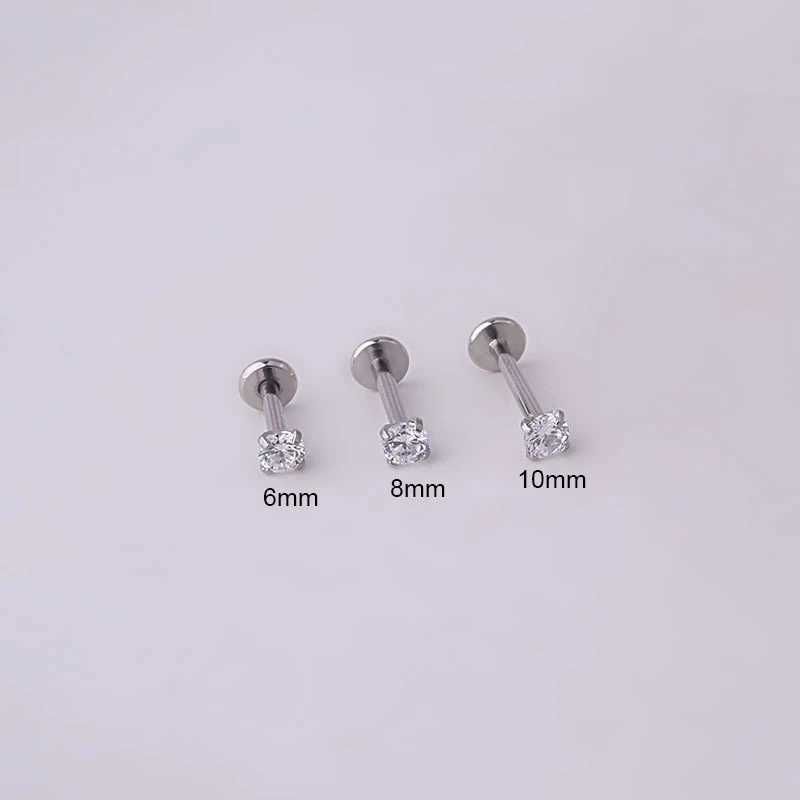 Y20413 Silver 2PCS-6 mm