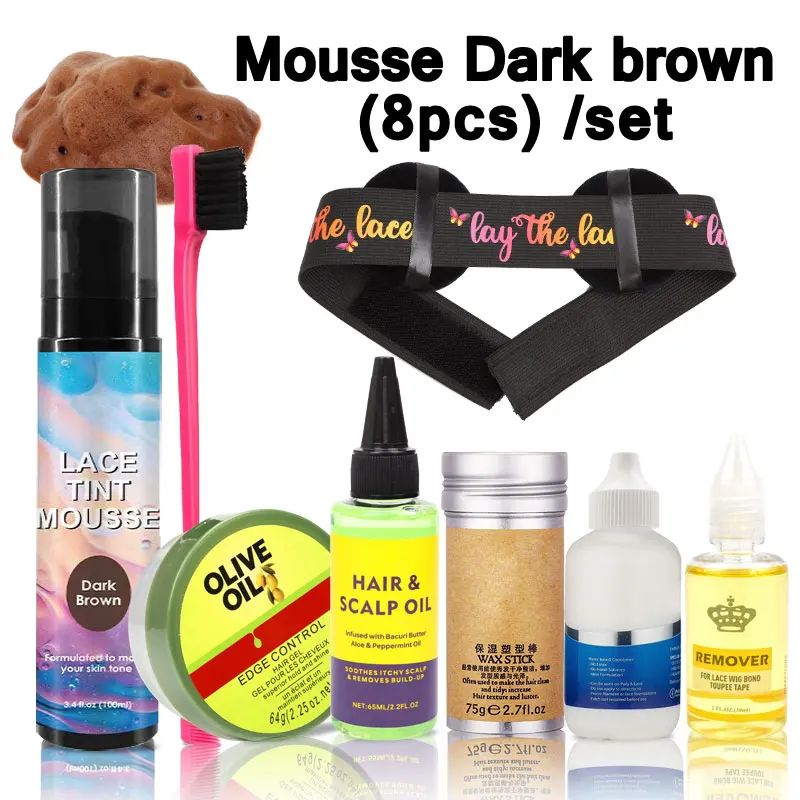 Kleur: moussedarkbrown8pcs