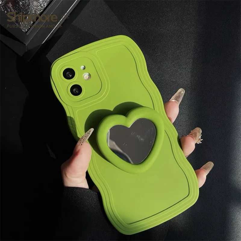 Green Heart Mirror