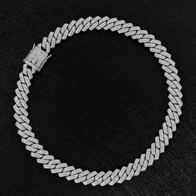 Silver-Cuban Chain-8inches