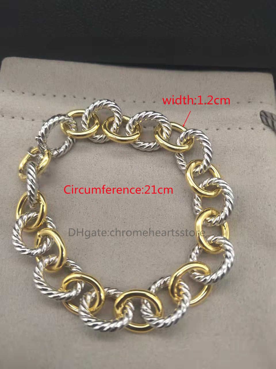 gold silver bracelet 21cm--with logo