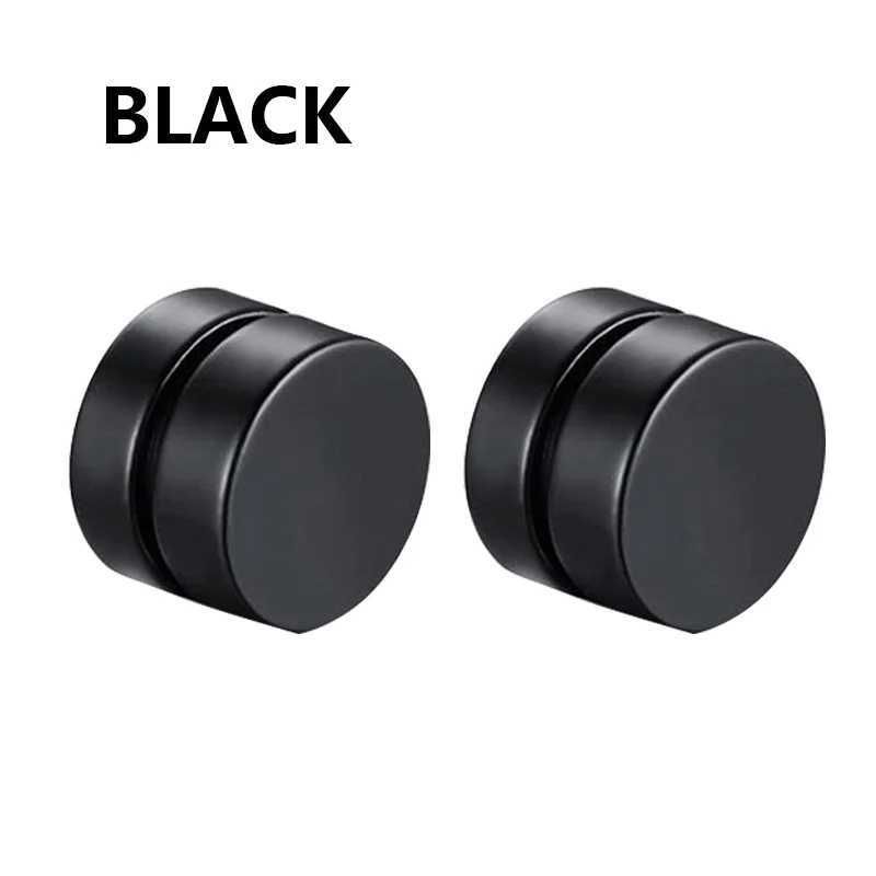 1 Pair Black-6mm