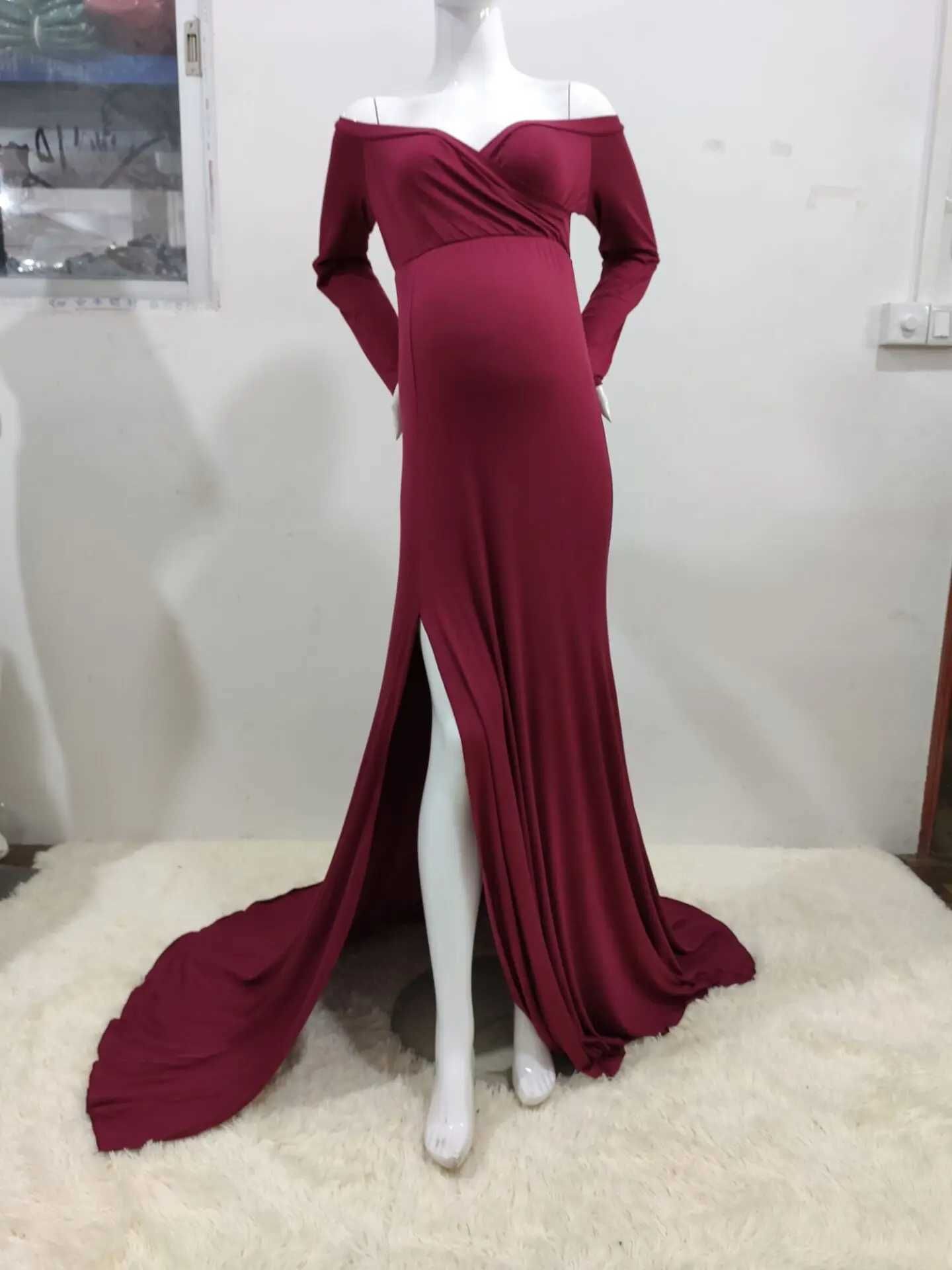 Wine Red Dress