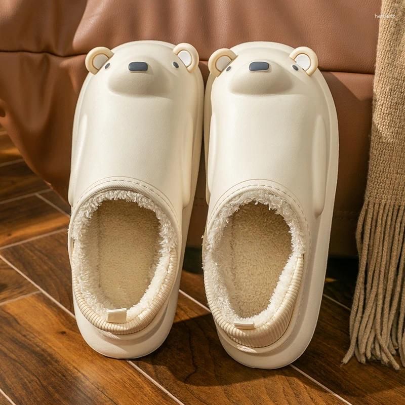 Beige slippers