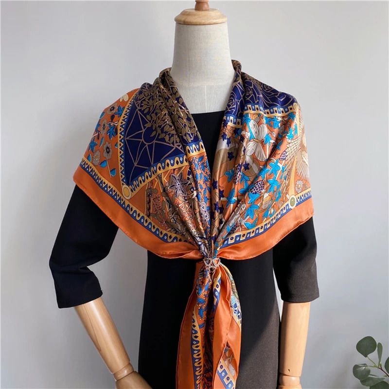 110cm Silk Scarf 15