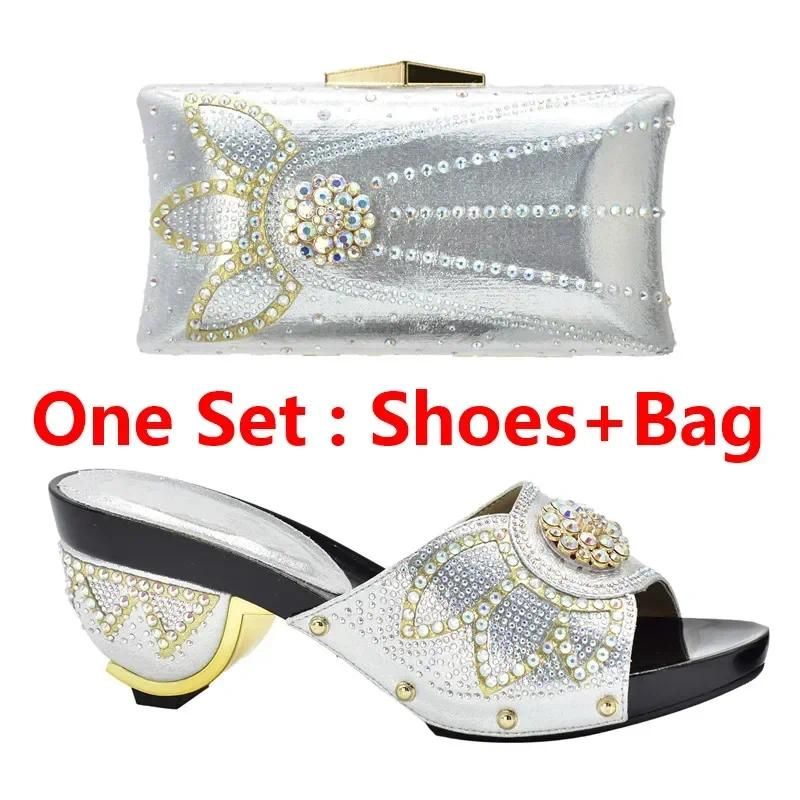 Silver Shoes and Bag