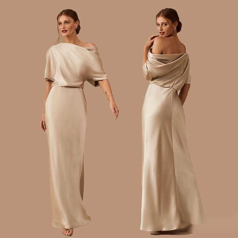 Slanted Shoulder Asymmetric Neckline