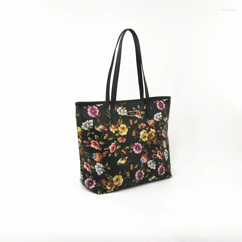 Black Flower Bags