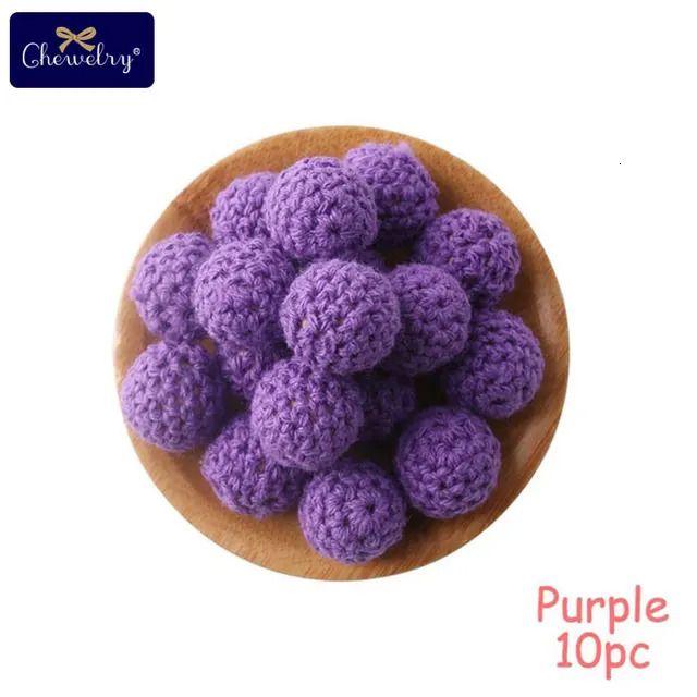 Purple Crochet Beads