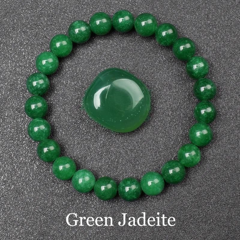 Perles de 6 mm 17cm-6,7 pouces 39 Jadéite verte