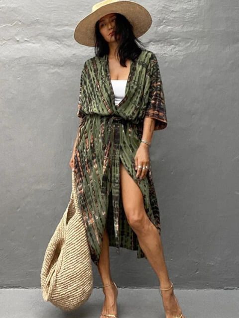 Army Green Kimono