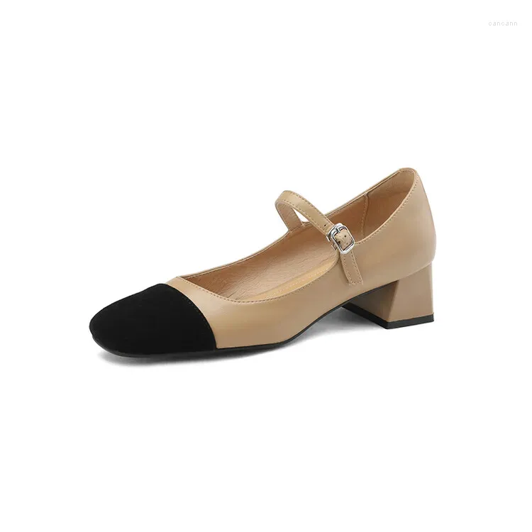 Nude Mary Janes Pump