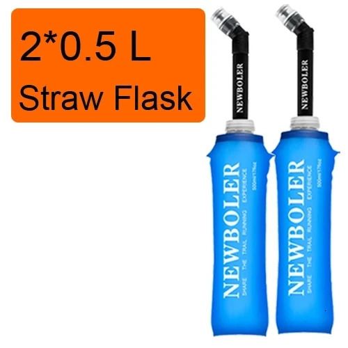 2 0.5l Straw Flask