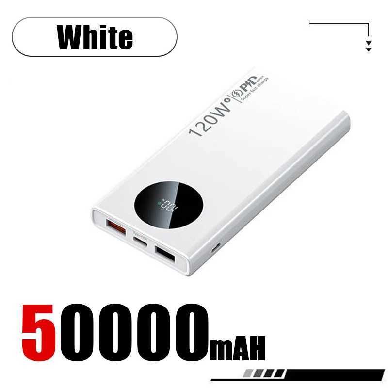 50000mAh الأبيض