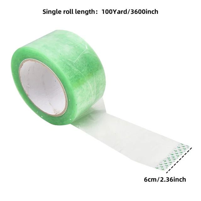 Transparant groen-1-roll