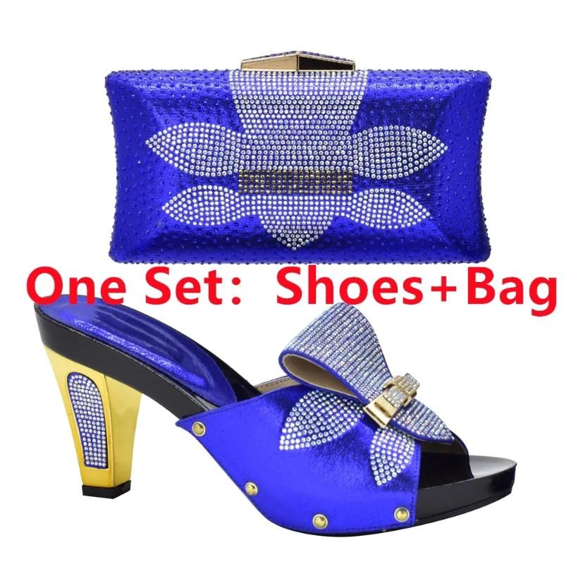 Blue  Shoes and Bag