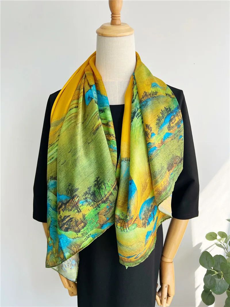 110cm Silk Scarf 11