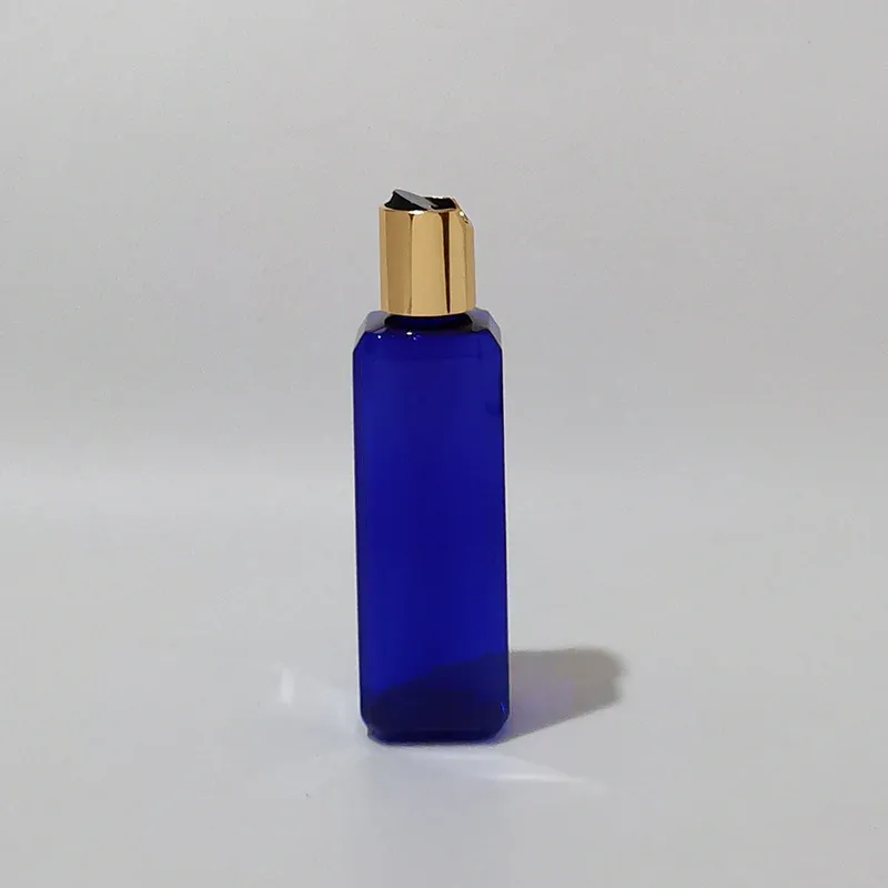 100 ml plastic blauw goud zwart