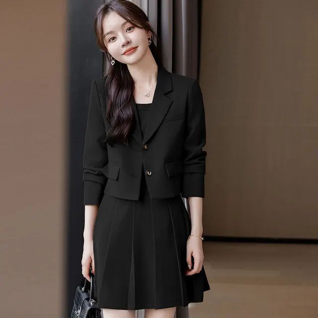 Black Suit Skirt