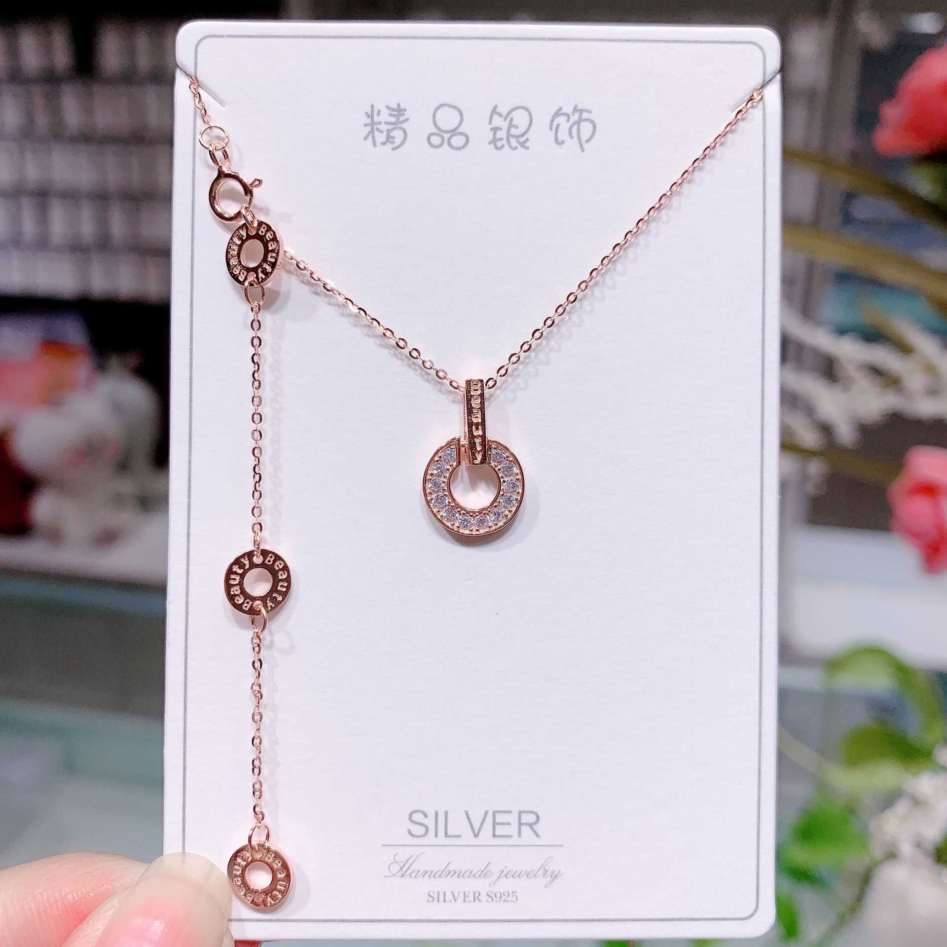 XL00243 ROSE GOLD-925 SILVER