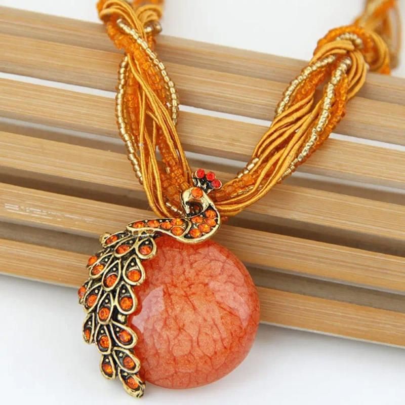 Orange-Round Pendan