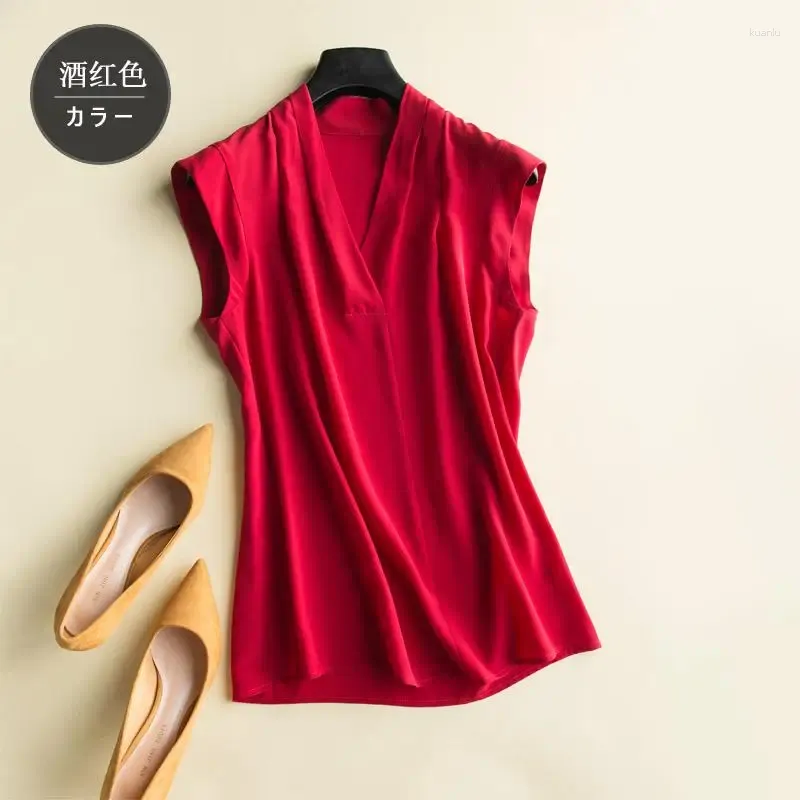 RED SILK TOPS