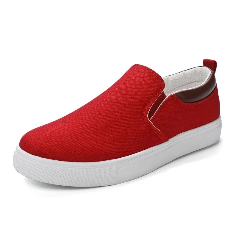 Red loafers