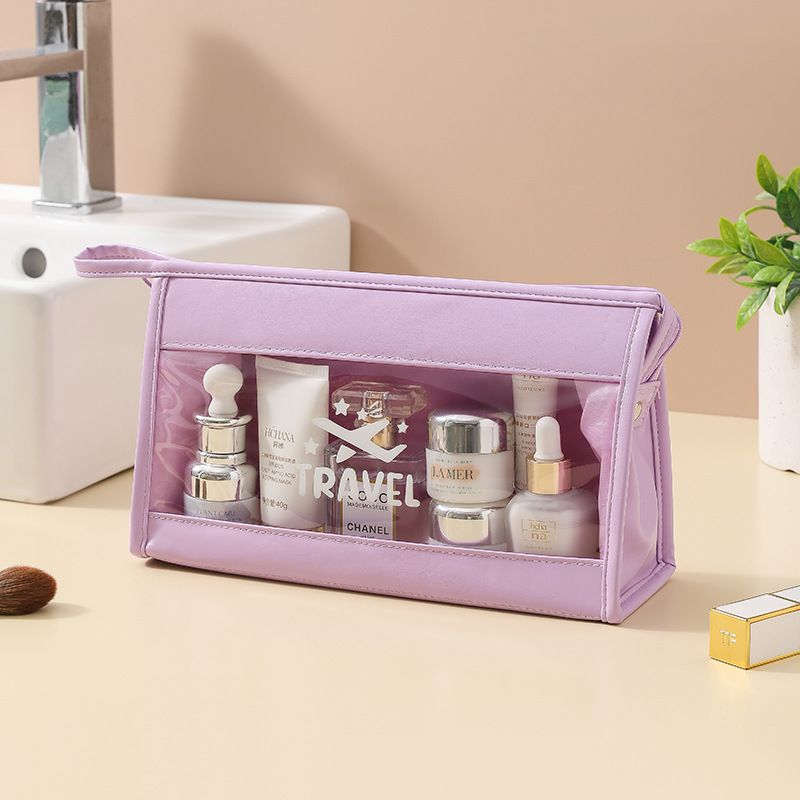 Airplane Standard Wash Bag-Purple