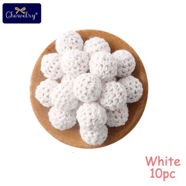 White Crochet Beads