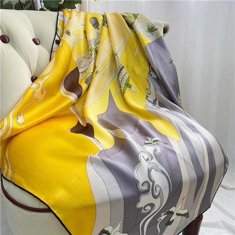 110cm Silk Scarf 7