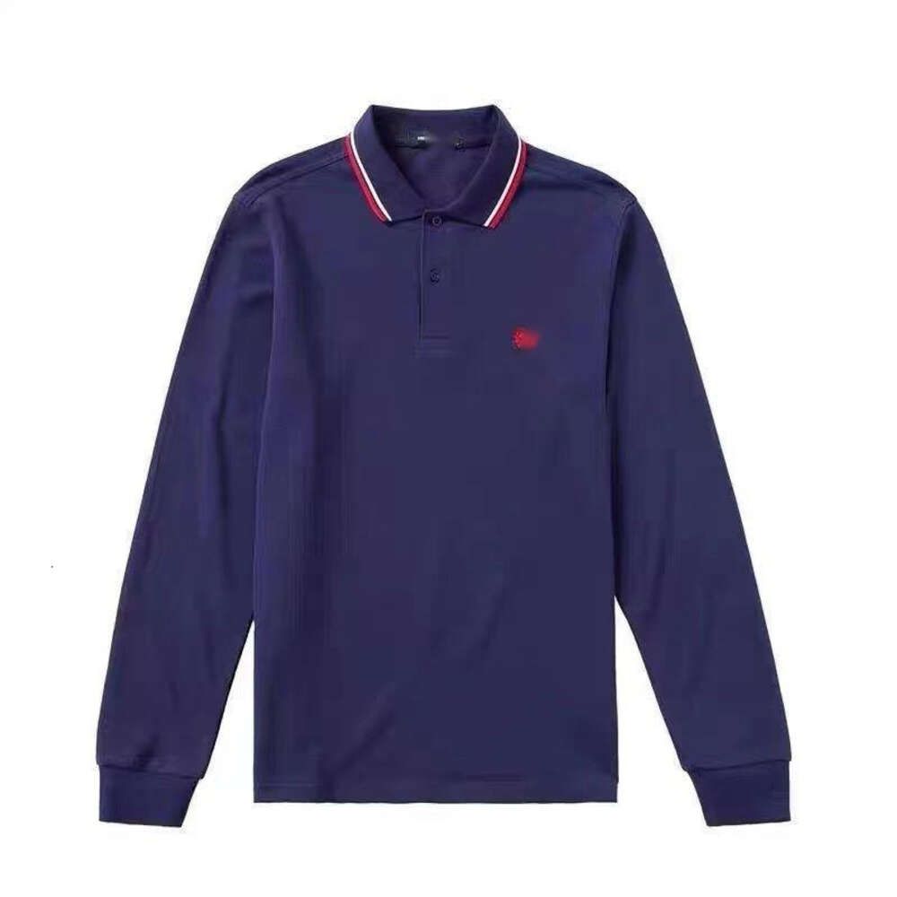 Long Sleeved Royal Blue with Red And
