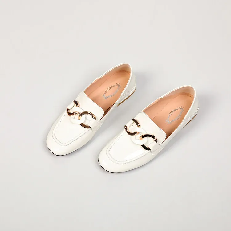 Beige Loafers Shoes