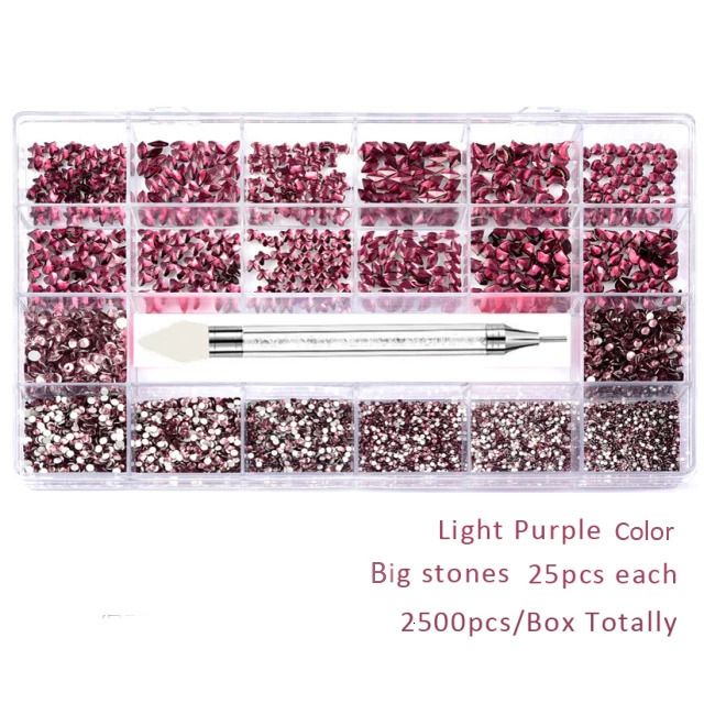 Violet clair 2500pcs