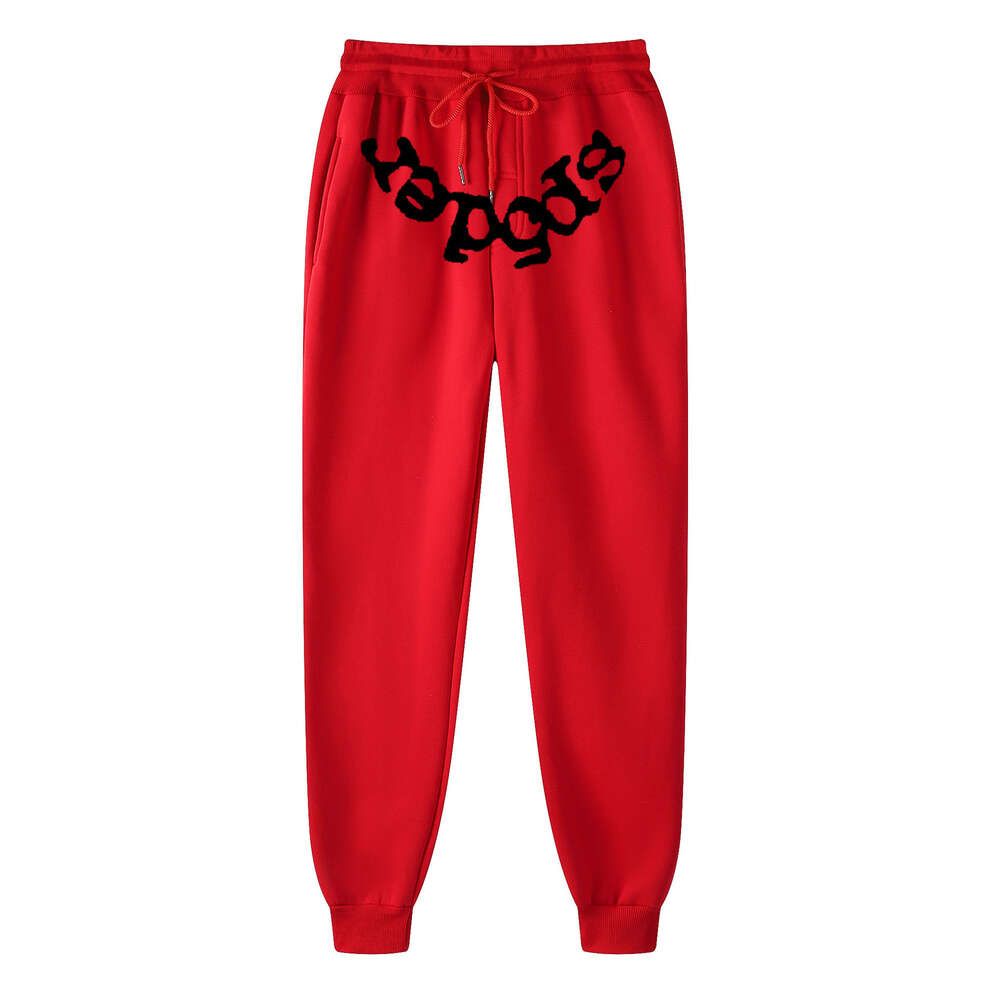 Red pants black