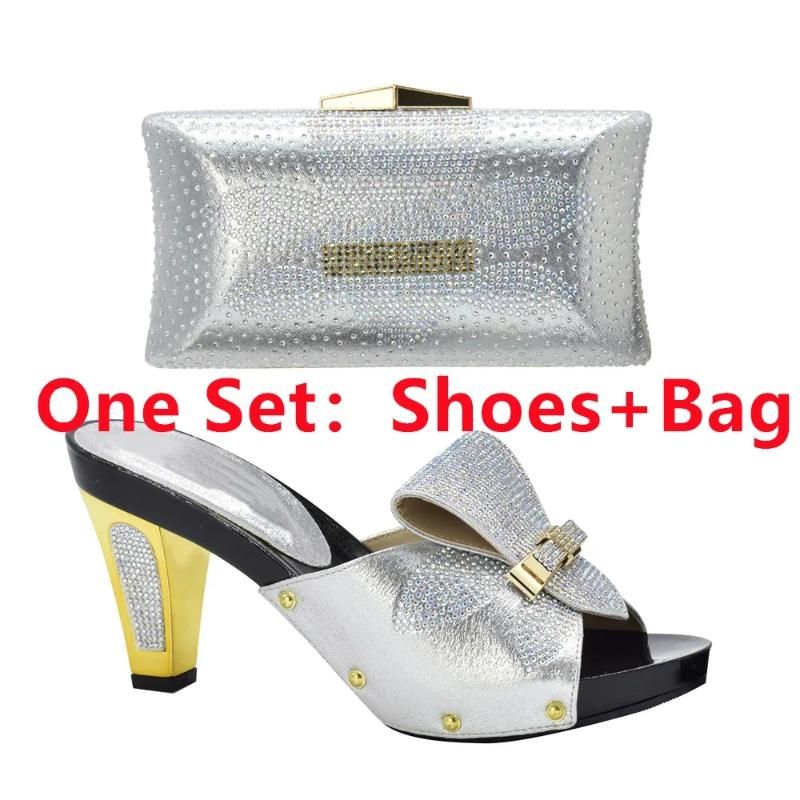 Silver Shoes and Bag