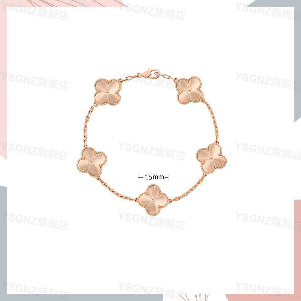 Roségold große fünf Blumenlaser-18,5 mm