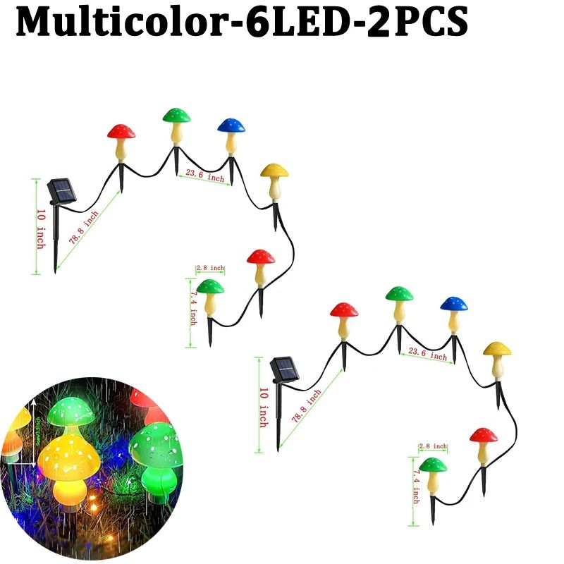 Kleur uitzenden: multicolor-6led-2pcs