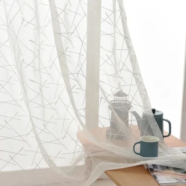 White Curtains Tulle