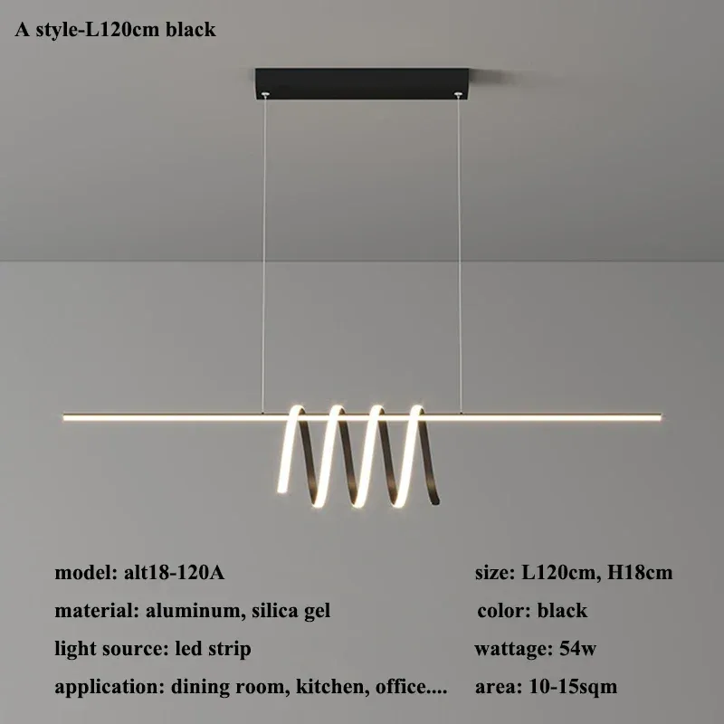 3 ljuseffekter A-svart 120 cm