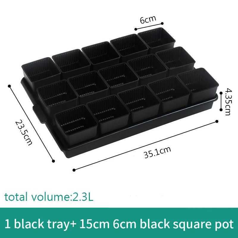 6 cm zwart 1 set