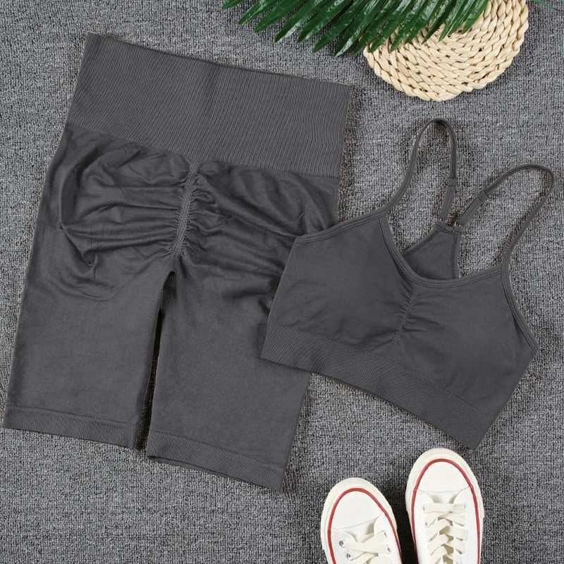 Gray Shorts2set